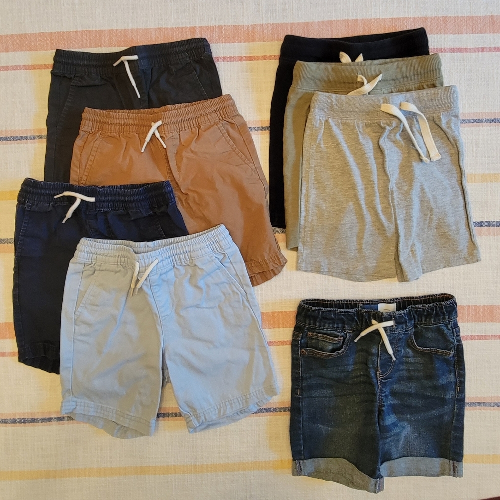 Old Navy Boys 4T Functional Drawstring Shorts, lot of 8